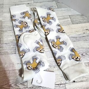 Women's Snow Monkey Slouth Knee High Socks Xhilaration Size 4-10 NWT Set Of 2